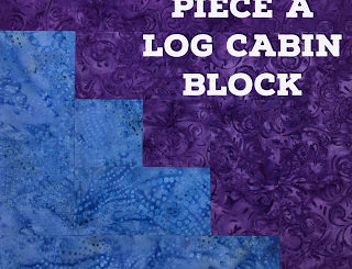 Piece a log cabin block